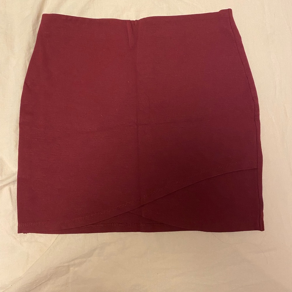 Sunday best maroon skirt